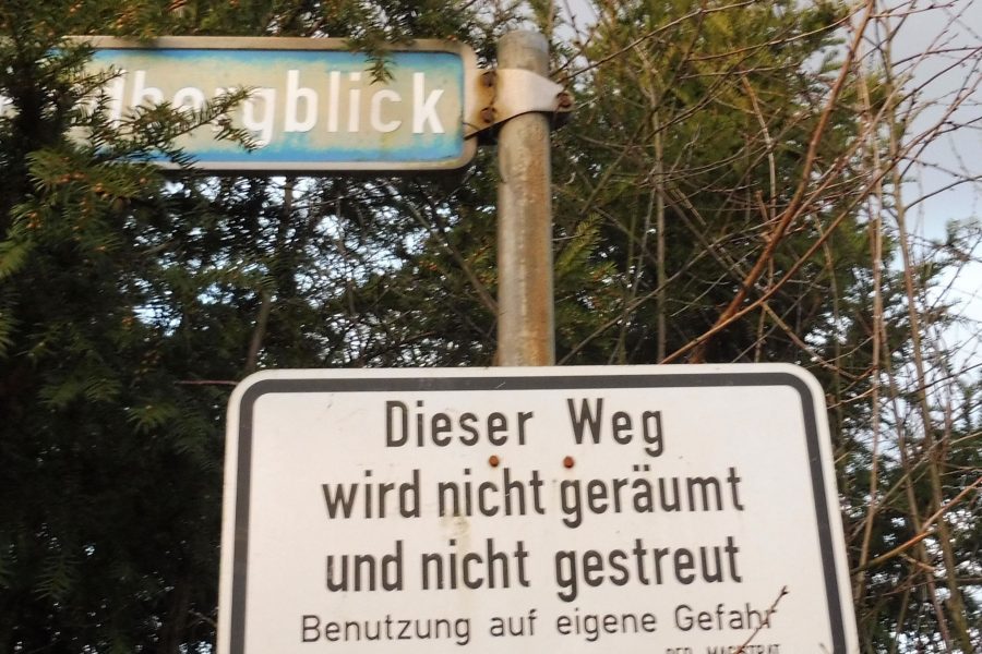 Verbindungsweg Bremthal Winterdienst