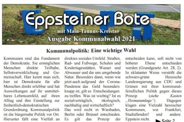 Eppsteiner Bote / Titelblatt